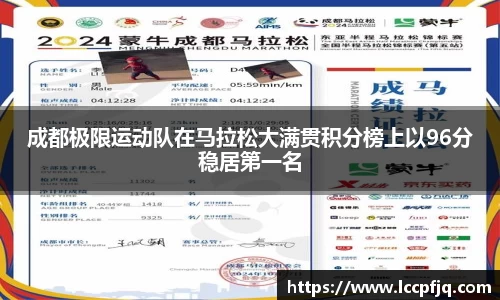 成都极限运动队在马拉松大满贯积分榜上以96分稳居第一名